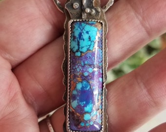 Kingsman mohave turquoise rectangle pendant.