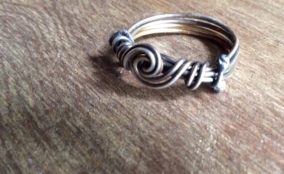 Wire Wrapped Ring Sterling Silver Wrapped Ring Silver Rings for Her Silver Wire Wrapped Ring Rings for Her Boho Jewelry Wrapped Ring Etsy