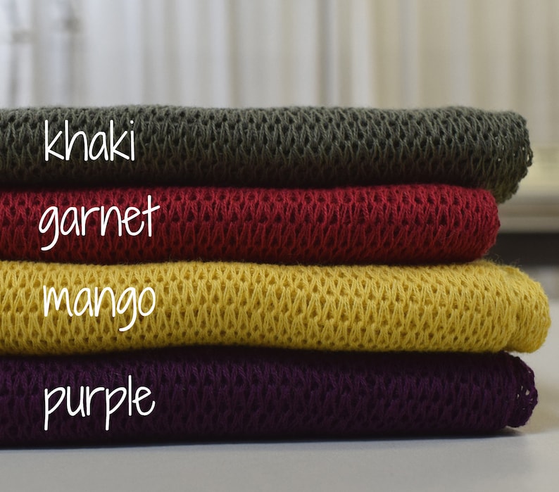 Cotton Scarf multiple Colours, Knitted Cotton Scarf, Narrow Scarf