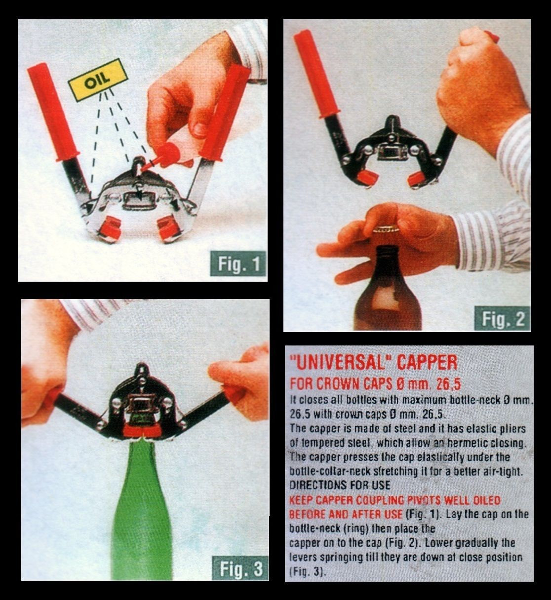 Bottle Capper Kit W/55 Crown Caps A Heavy Metal One for Etsy