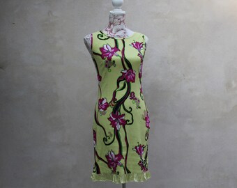 Vintage elastic cotton dress