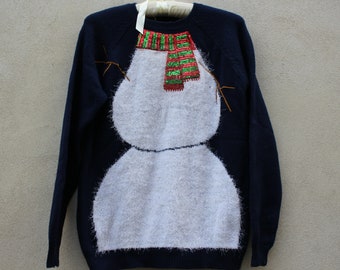 Vintage Christmas Snowman sweater