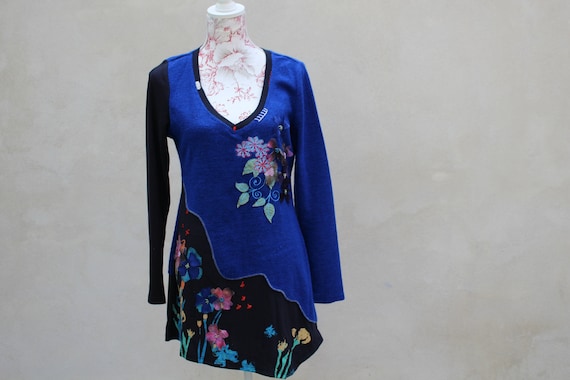 BLUE BOHEMIAN TUNIC