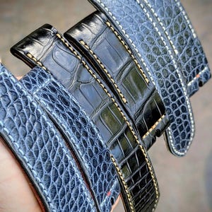 HORLOGEBAND Premium handgemaakte echte Amerikaanse exotische huid Panerai iWatch Band aangepaste Amazing Horween heren rustiek horloge Android gepersonaliseerd afbeelding 2