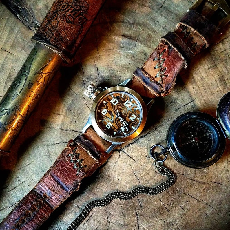 Hannibal / Madmax Amazing Horween Leather Rustic Watch Strap - Etsy
