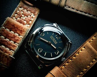 Rustic Goodness Leather WATCH STRAP Band Custom Handmade Panerai Amazing Horween Cowhide Mens Women Rustic iWatch Apple Watch Personalized