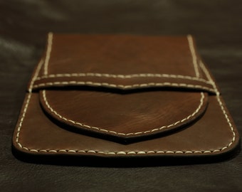 aSALE! Companion Pouch Genuine Leather 7" Tablet Free Hand Custom Closure Handbag Case Cool Gorgeous Horween Hide Rustic Unisex Vintage OOAK
