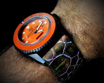 Custom WATCH STRAP Stone-Sanded Hand-Dye Vintage Rustic Strap VDB Enzo Mechana Panerai Real Handmade Amazing Horween ooak iWatch Band Unisex
