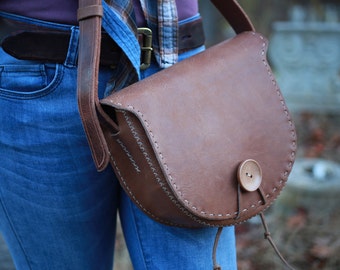 sALE!!! Transilvania Traditional Tolba Genuine Leather Purse Handbag Horween Leather Bag Rustic Cowhide Unisex Hand-stitched Custom OOAK