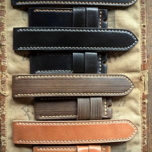 Rare Shell Cordovan WATCHSTRAP Various FInishes Horween Panerai Vdb iWatch iPhone Band Custom Handmade Rustic Personalized OOAK Handcrafted