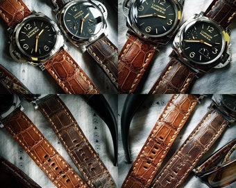 AFH InHouse MattedOut CrackleGlaze Exotic Rustic Distressed Leather Watch Strap Band Custom Handmade Amazing Horween Mens Women Unisex OOAK