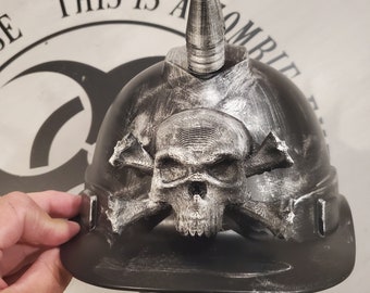 Las Vegas Raiders Metal Garden Art Helmet Spike