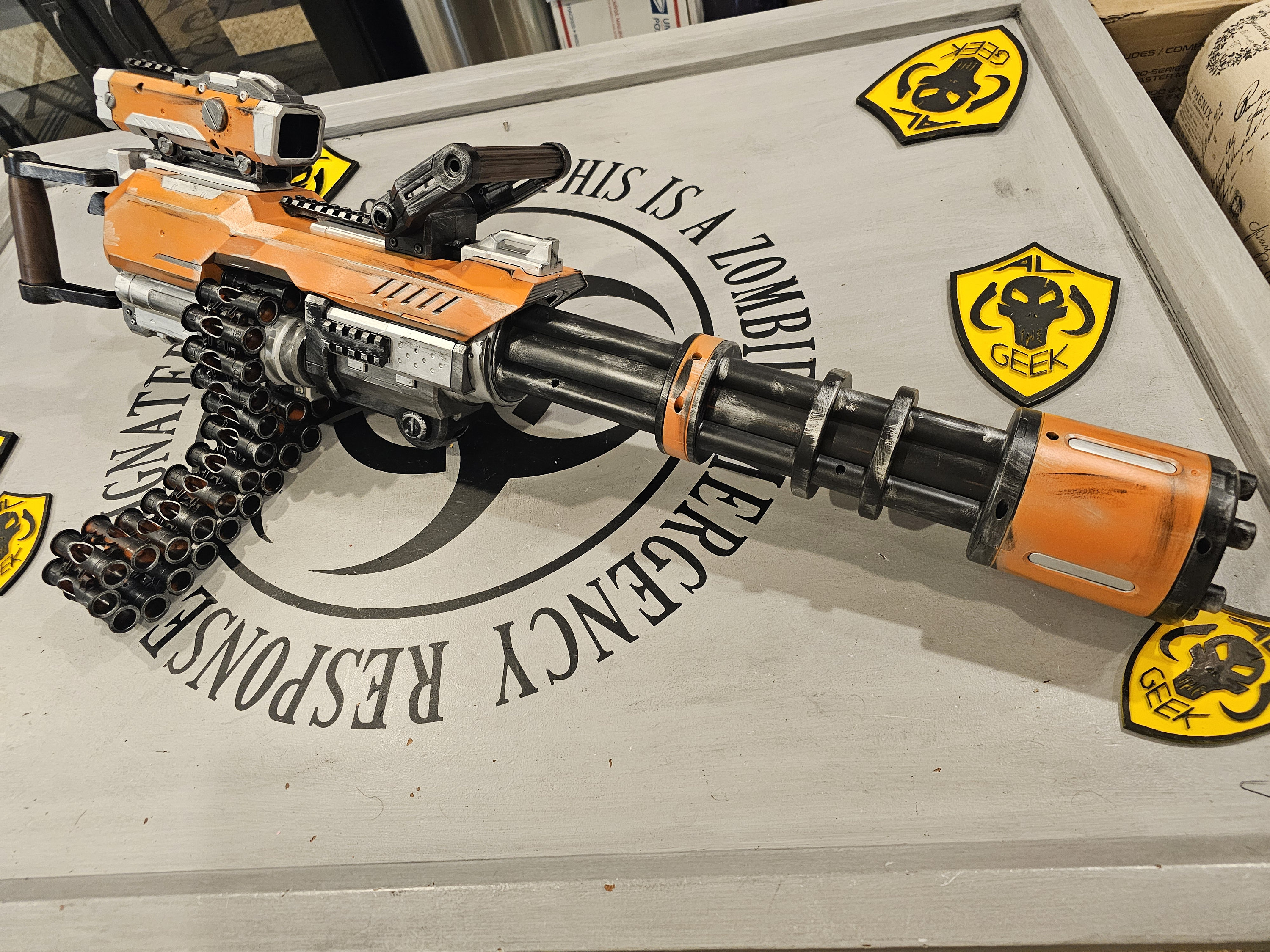 Realistic Custom Painted NERF Gun Cosplay/ Halloween Cyberpunk