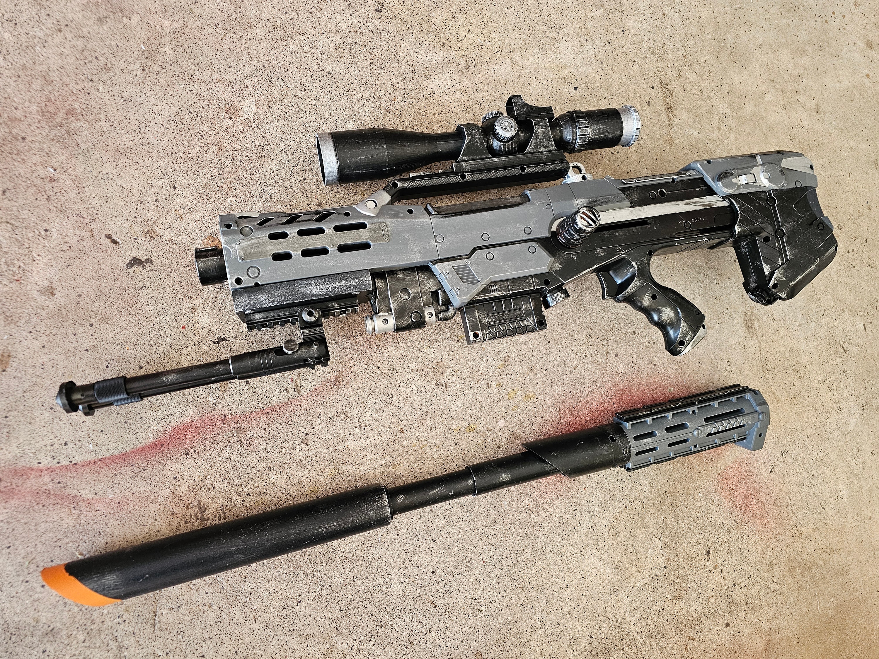 OVER 450 FPS Nerf Mod!!! : LS4B custom Sniper Rifle 