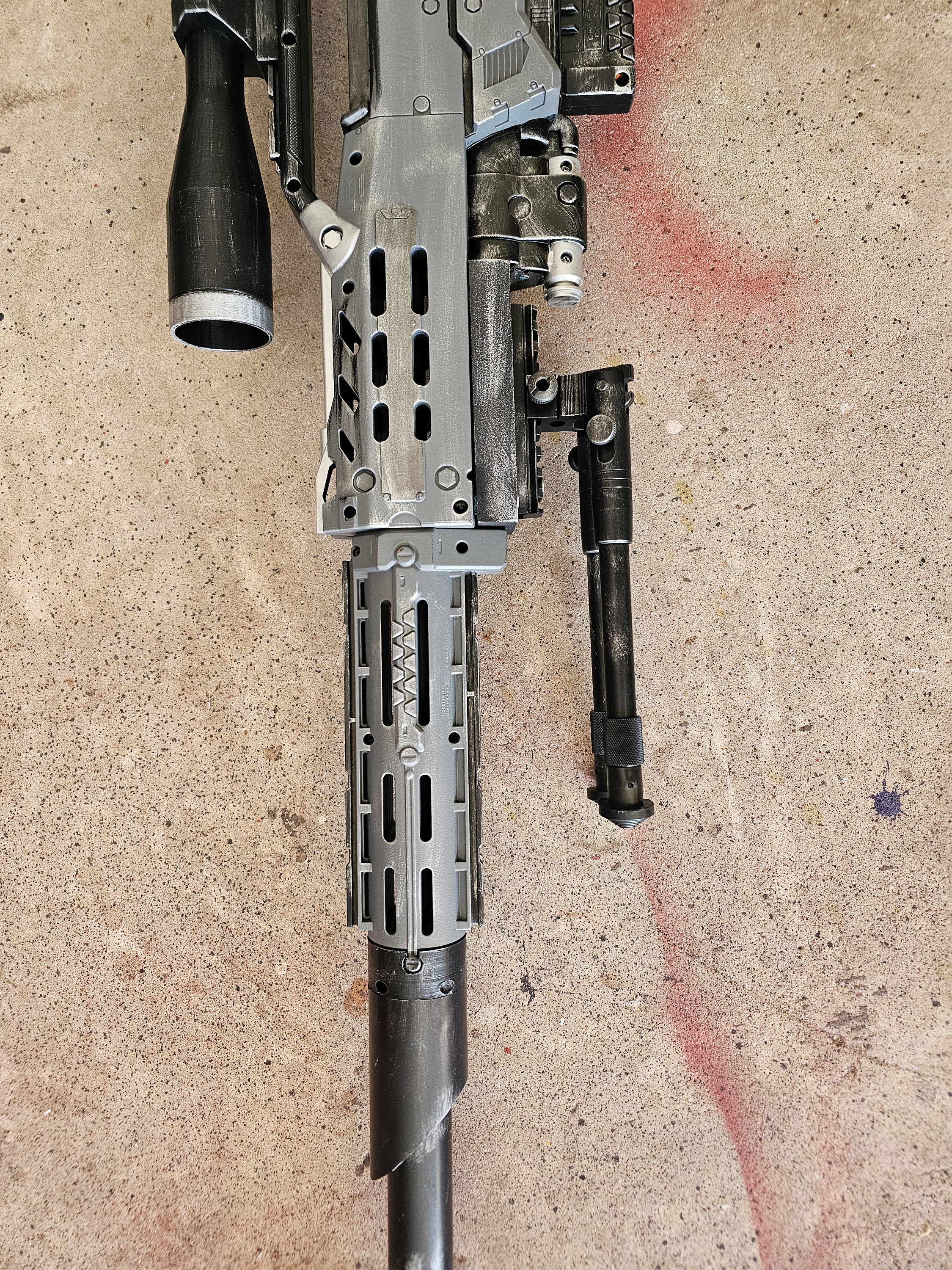 RARE Nerf Longshot CS-6 Sniper Rifle Z Dart Blaster Gun with adjustible  stock