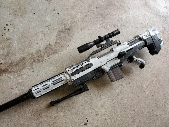 White Longshot Nerf mod Custom blaster 