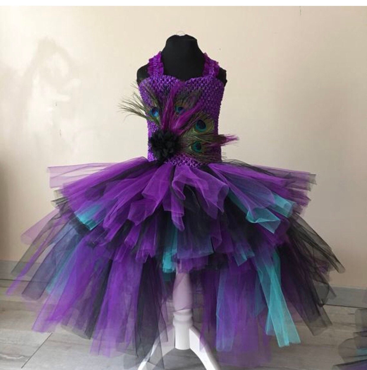 Purple peacock best sale dress