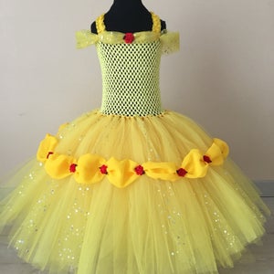 Robe tutu belle et la bete ,belle princess dress