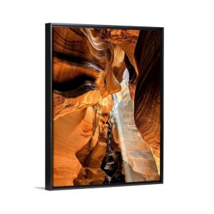 Antelope Canyon Ray of Light Print, Page Arizona Photo, Sandstone Slot Canyon Sunbeam Pic, American Southwest Decor, Arizona Landscape Photo