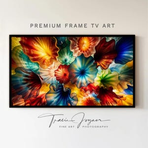 Frame TV Artwork, Digital Download, Samsung the Frame Television Art, Hisense TCL LG Background Screensaver Picture, Abstract Flower Photo