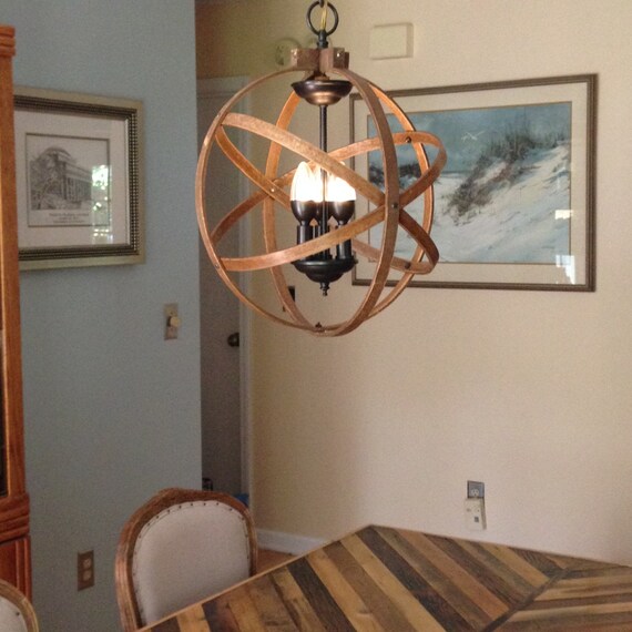 ORB CHANDELIER LIGHT 14 Atomic Light Fixture Industrial Lighting