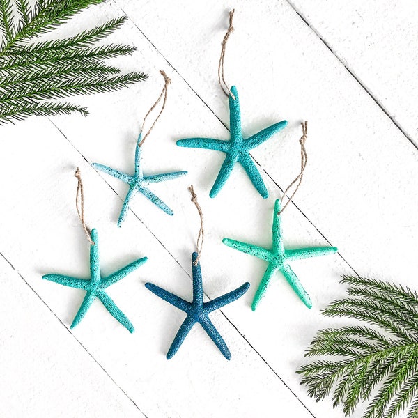 Christmas ornament coastal, Coastal Christmas ornament, Starfish ornament, beach christmas tree, tropical christmas tree, coastal ornament