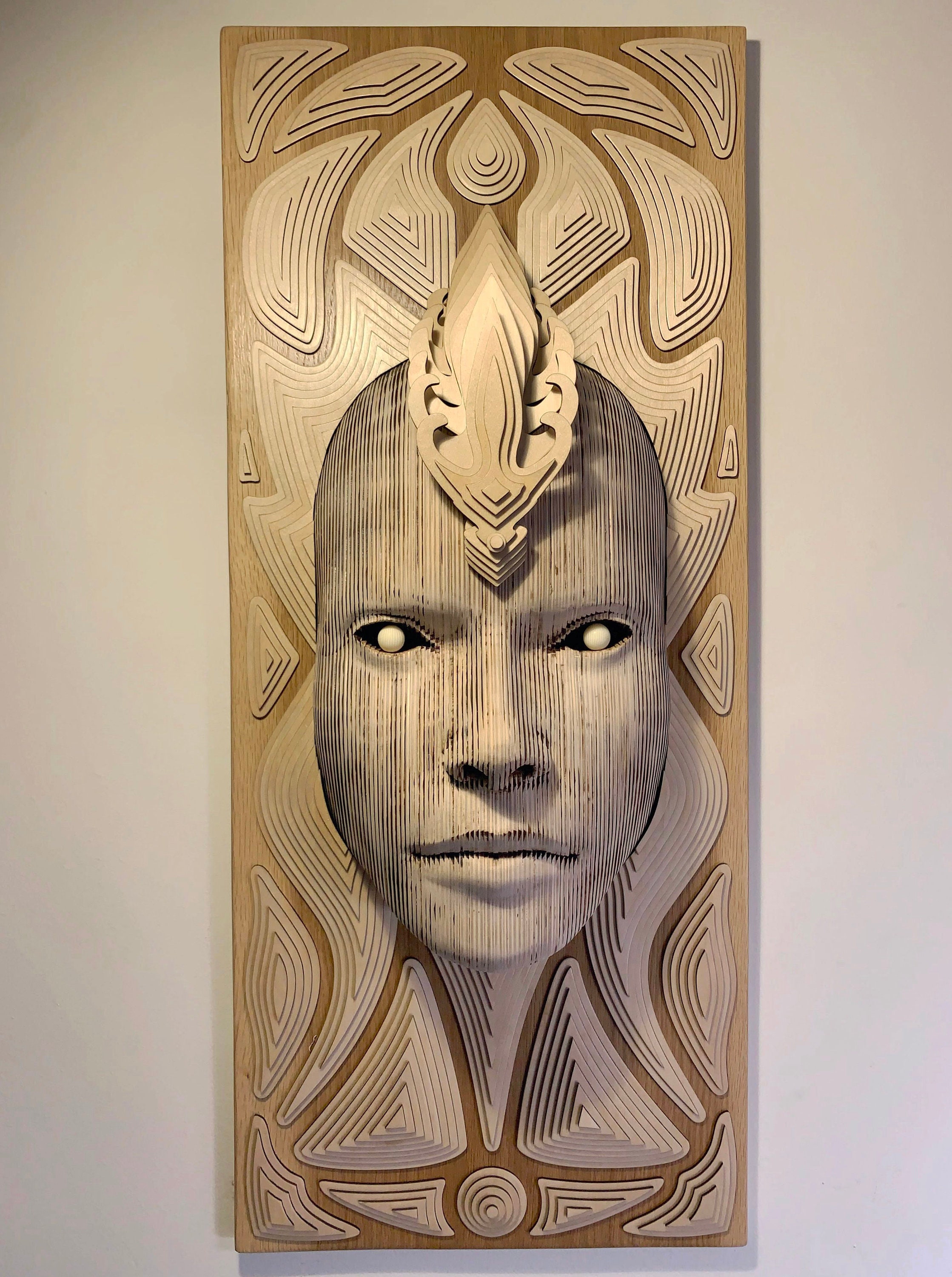 Oracle Wood 3D Wall Sculpture Original Wall Art Etsy Canada