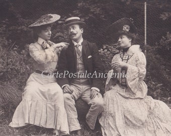 Fancy Dress, Big Hats A Family Gathering Edwardian Ladies Real Photo Everyday Life In The Hay Edwardian Life Gentleman