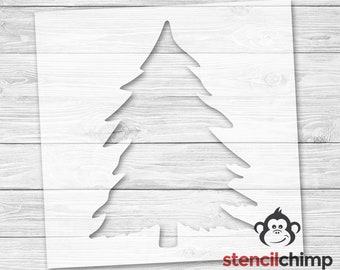 DIY Stencil Reusable Cake Stencil Christmas Tree Pattern Cookies Stencil Christmas Tree Stencil