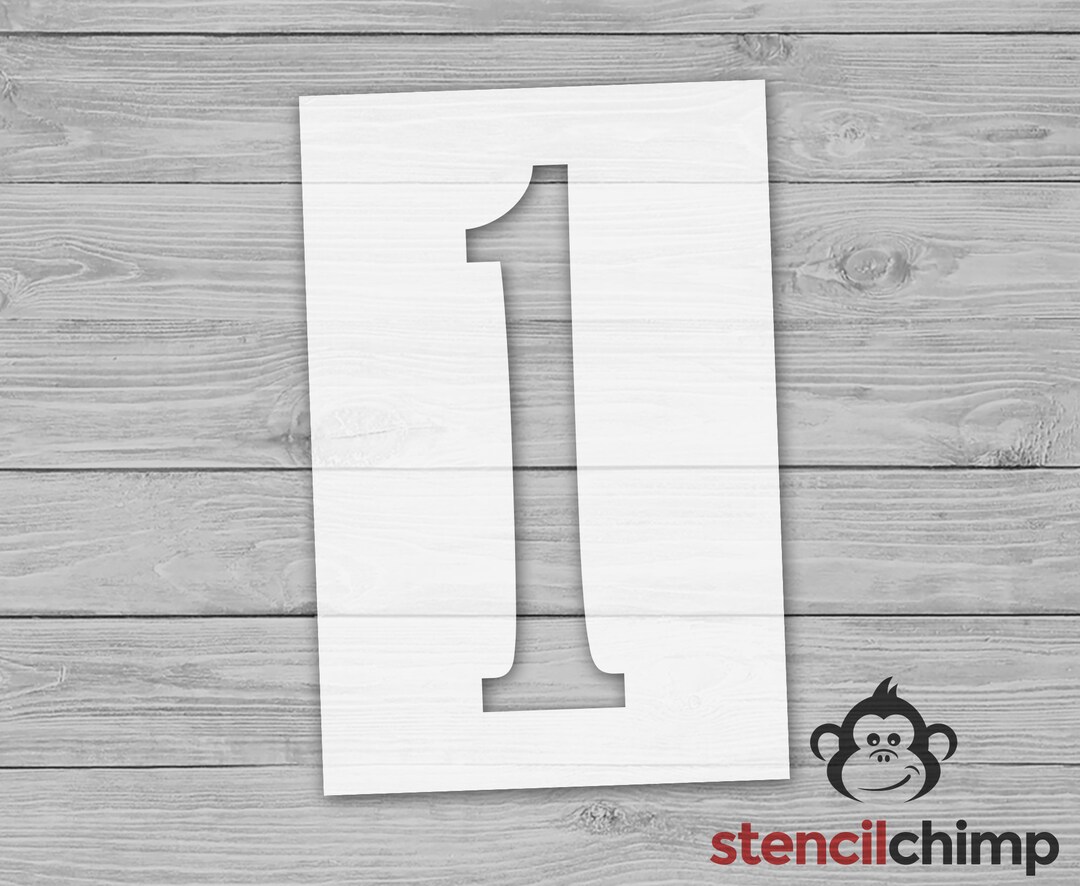 Number 1 Stencil, One Stencil for Yard Painting, House Number Stencil