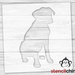 Sitting Dog Stencil, Cute Puppy Stencil for Dog Lovers, Gift for Animal Lover, Pet Stencil for Wood Sign, Reusable, Vinyl, Painting Craft