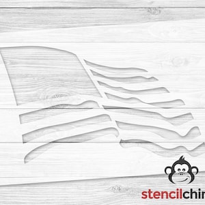 American Flag Stencil | Waving American Flag | United States of America | USA stencil | Patriotic Stencil | Farmhouse Stencil | Memorial Day