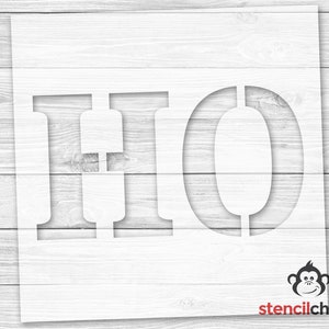 Ho Ho Ho Stencil, Christmas Stencil, Santa Stencil, Santa Clause Stencil, Holiday Stencil, Vinyl, Reusable plastic, Cookie Stencil, Craft