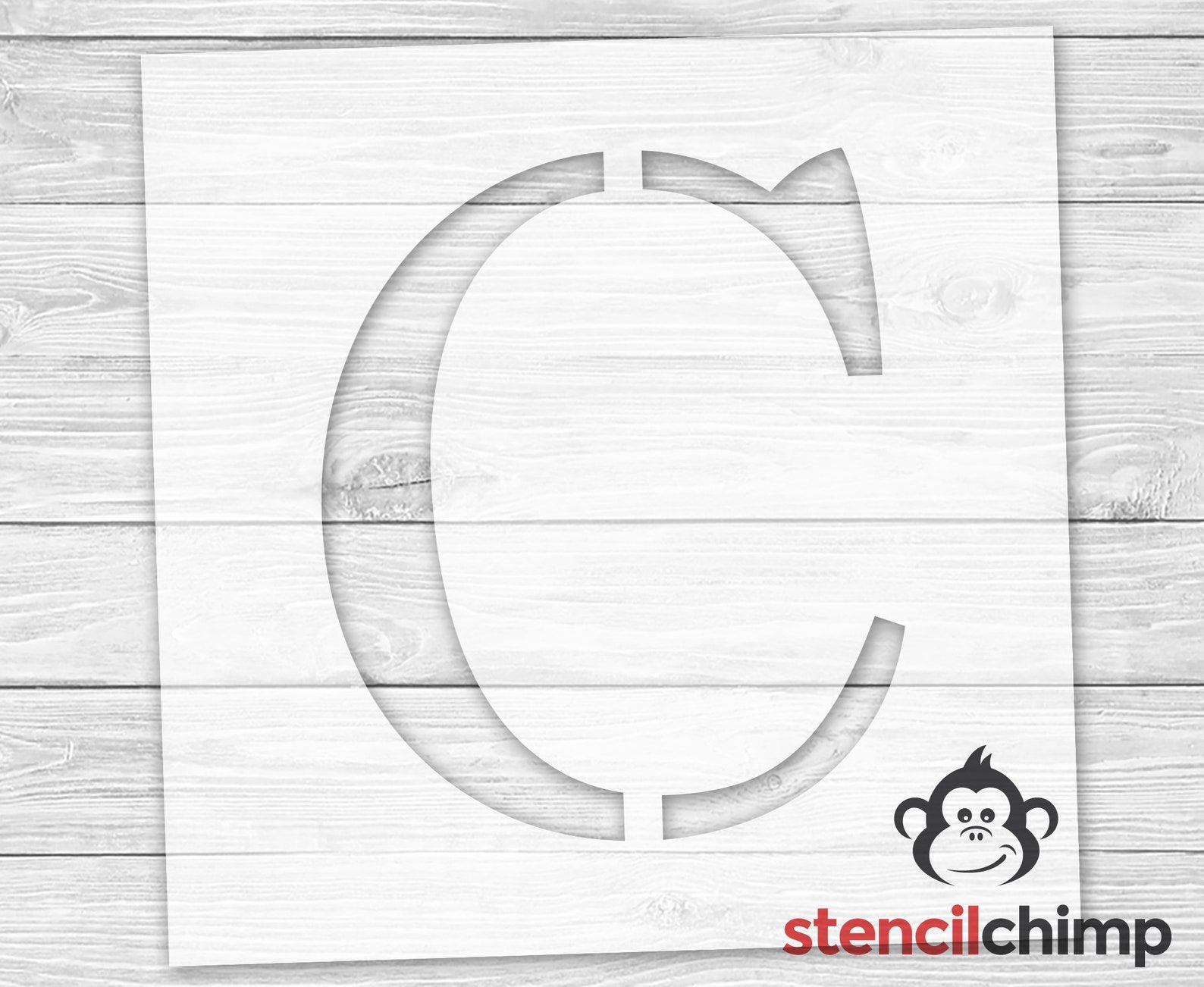 Letter C Stencil for Sign Serif Letter Stencil Monogram - Etsy