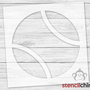 Tennis Ball Stencil, Tennis Stencil, Sport Stencil, Sport theme stencil, Athletics Stencil for Sign, Reusable plastic, Vinyl Transfer, DIY