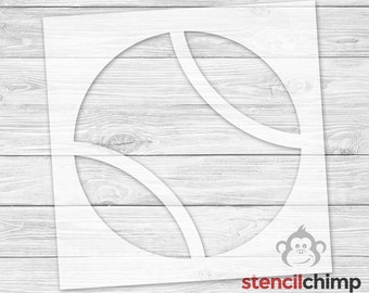 Tennis Ball Stencil, Tennis Stencil, Sport Stencil, Sport theme stencil, Athletics Stencil for Sign, Reusable plastic, Vinyl Transfer, DIY