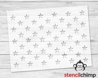 50 Stars Stencil | American Flag Stars for Patriotic Wood Sign | USA Flag Stencil for Americana Decor | Star Stencil for 4th of July