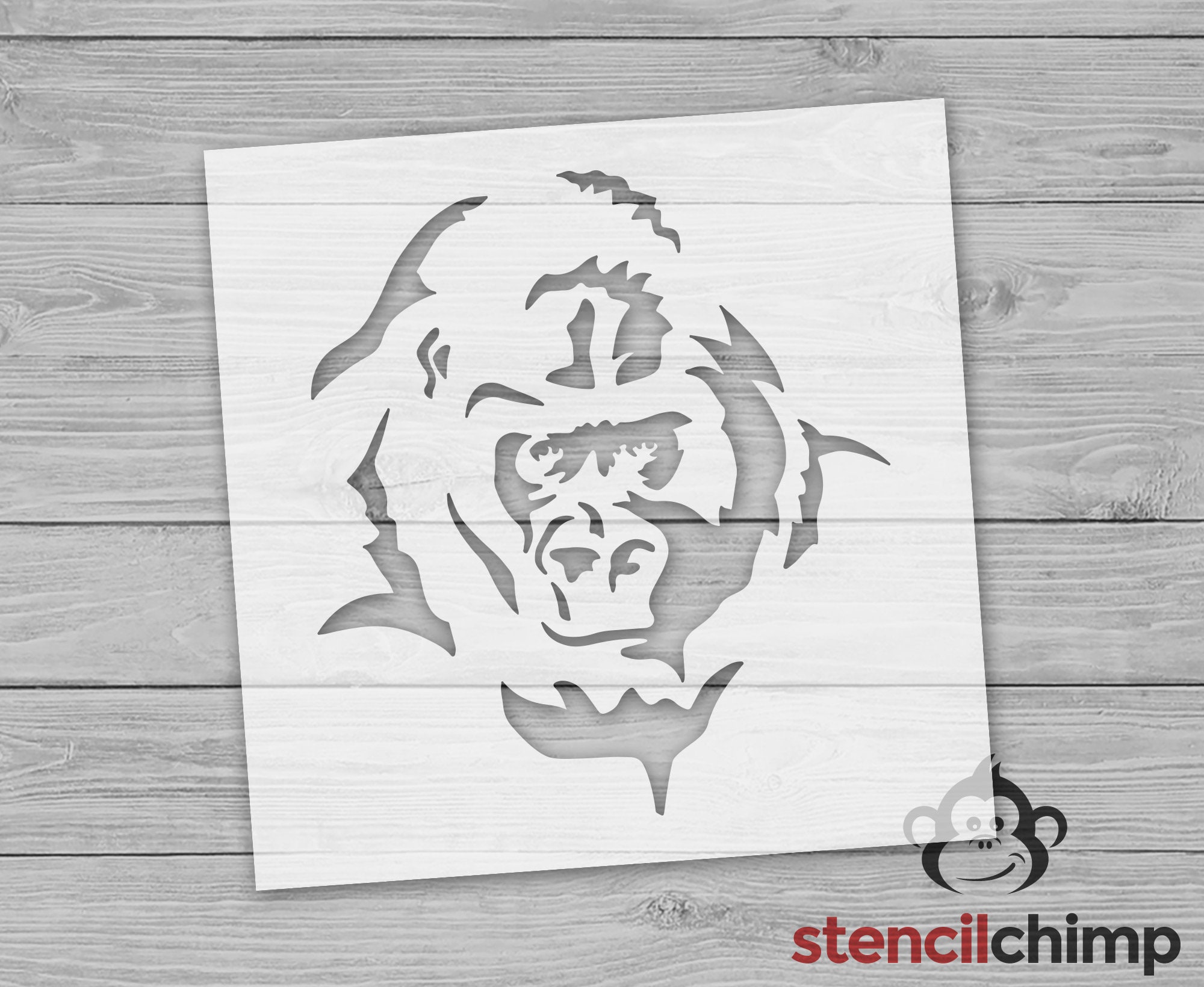 Gorilla Stencil Animal Zoo Mascot Stencil for Jungle-themed Crafts - Etsy gorilla-stencil-animal-zoo-mascot-stencil-for-jungle-themed-crafts-etsy
