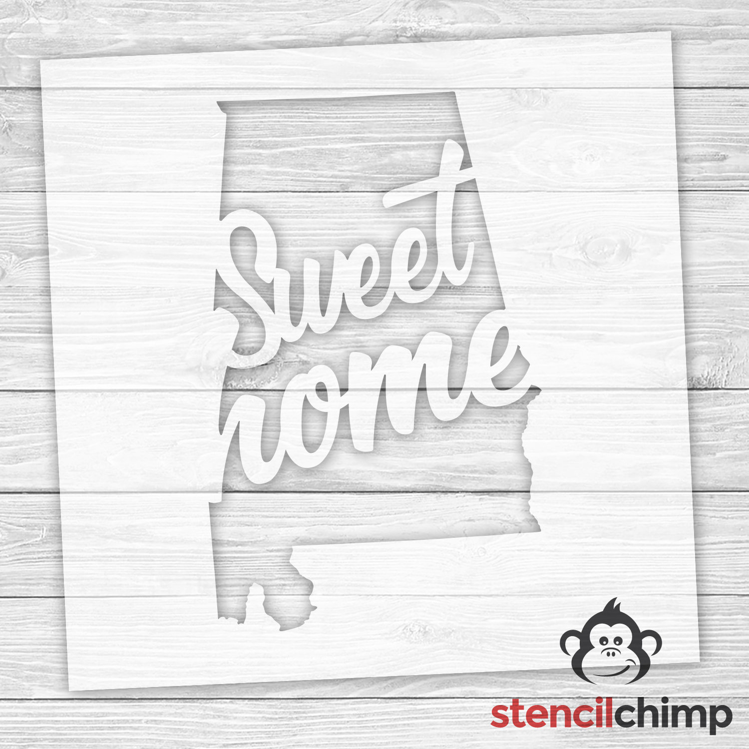 Stencil Sweet Home Alabama Stencil Alabama State Stencil Etsy