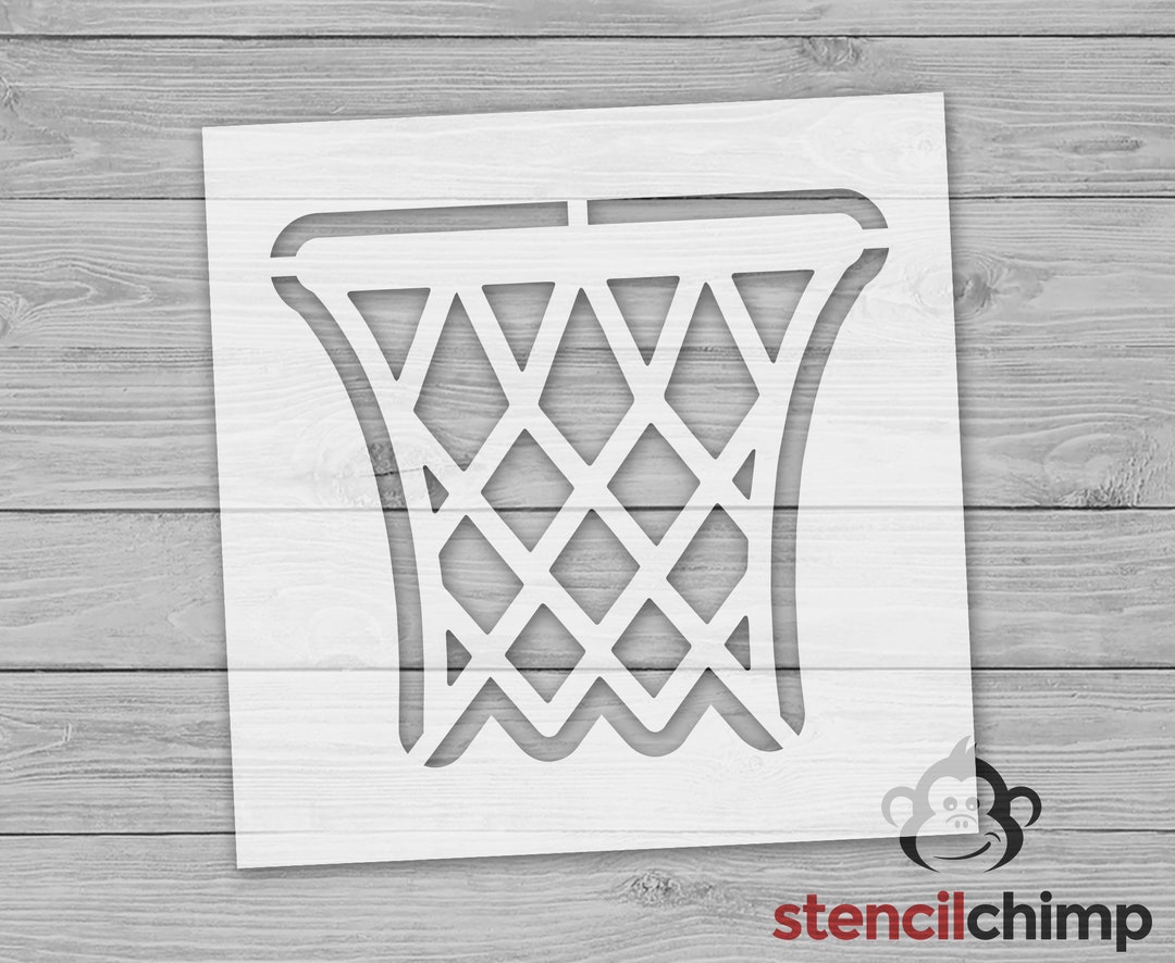 Basketball Net Stencil, Hoop Stencil for Sports Fan, Stencil for