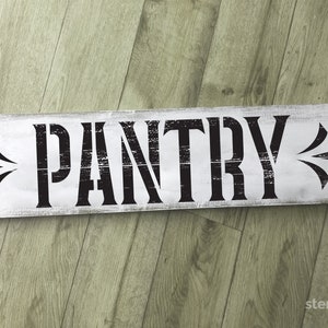 Pantry Stencil | Old Farm Stencil | Stencil for Wood Sign | Rustic Stencil | PYO DIY Pallet Art Stencil | Farmhouse Stencil