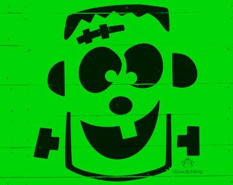 Goofy Frankenstein Stencil | Halloween Stencil | Trick or Treat | Fall Stencil | Pumpkin Carving | October Stencil | DIY Art Stencil