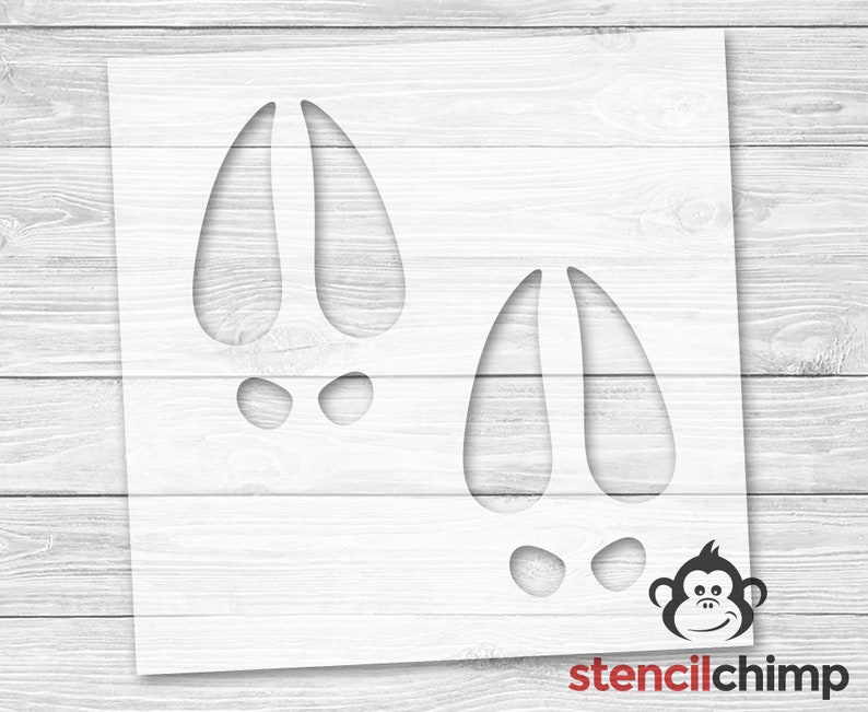 Deer Tracks Stencil Reindeer Prints Christmas Stencil - Etsy.de