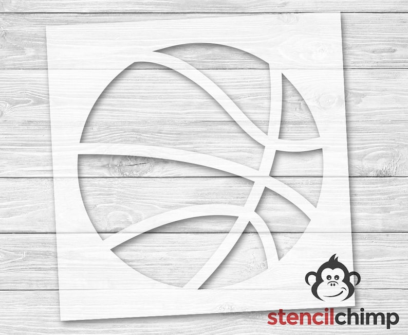 Basketball Stencil Sports Stencil Ball Stencil Playroom Etsy