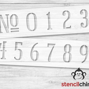 Numbers Stencil | Curb Numbers | Address Stencil | Mailbox Stencil  | House Number | DIY Art Stencil for Wood