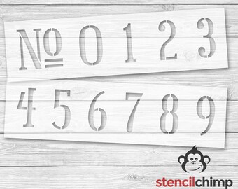 Numbers Stencil | Curb Numbers | Address Stencil | Mailbox Stencil  | House Number | DIY Art Stencil for Wood