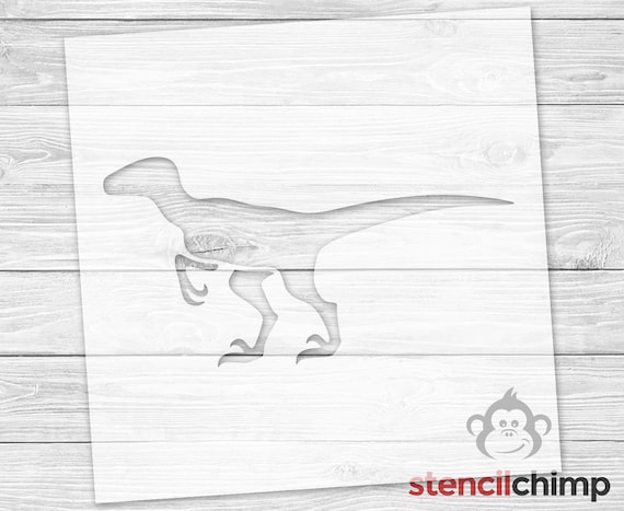 Velociraptor Stencil  Raptor Stencil  Dinosaur Stencil