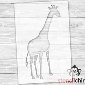 Giraffe Stencil | DIY Art Stencil | Animal Stencil for Kids Room | Africa Stencil | Wall Art Stencil for Wood Sign | Zoo Stencil