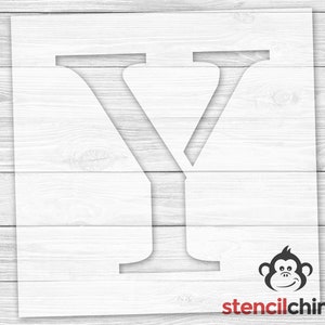 Letter Y Stencil for Sign, Serif Letter Stencil, Monogram Letter Stencil, Vinyl, Reusable Plastic, Name Stencil, Wedding Gift, Home Decor