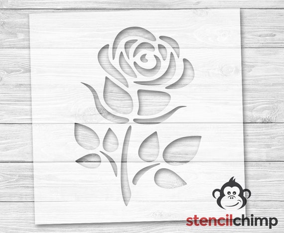 Rose Stencil Flower Stencil Nature Stencil Rose Garden Stencil